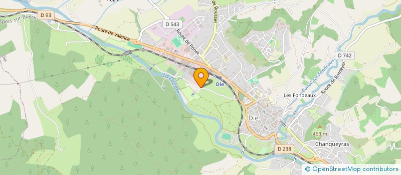 localisation de l'entreprise ASS COURRE CHASSE ET MANDRAGORE  DIE