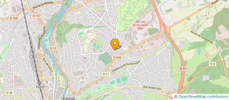localisation de l'entreprise ASS COURS PROFE PREPARATEURS PHARMACIE à EPINAL