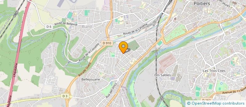 localisation de l'entreprise ASS COURT CIRCUIT à POITIERS