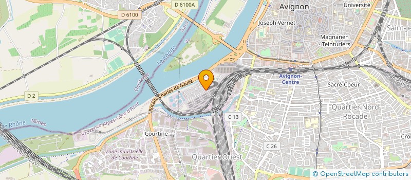 localisation de l'entreprise ASS COURTINE CLUB à AVIGNON