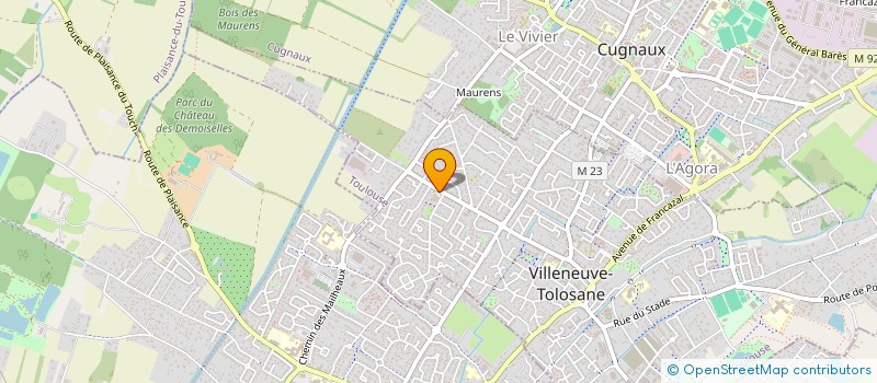 localisation de l'entreprise ASS COUTURE PATCHVORK ART ET AIGUILLES à VILLENEUVE-TOLOSANE