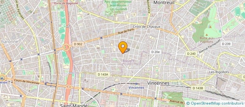 localisation de l'entreprise ASS COUVREURS CHAUFF ELECTR PLOMBIERS à MONTREUIL