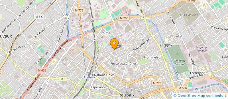 localisation de l'entreprise ASS  COVILHA SPORTING CLUB DE ROUBAIX  ROUBAIX