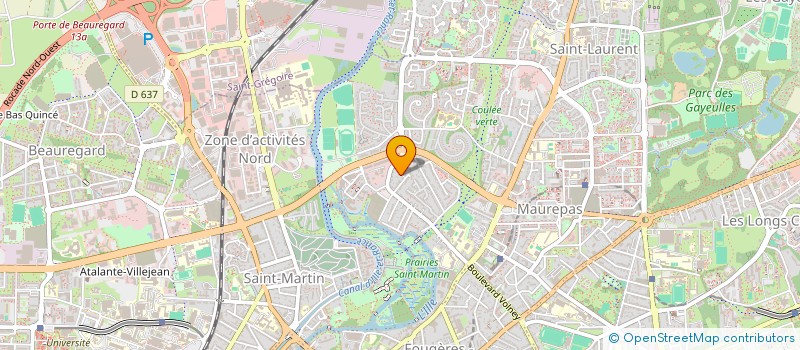 localisation de l'entreprise ASS CPRO IMMEUBLE LES OEILLETS  RENNES