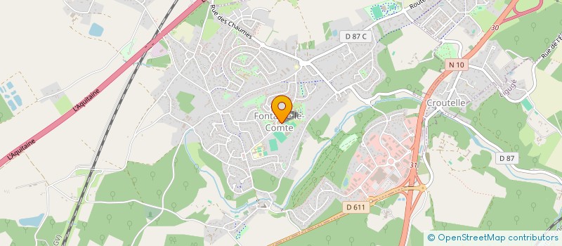 localisation de l'entreprise ASS CREA DECO  FONTAINE-LE-COMTE