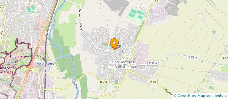 localisation de l'entreprise ASS CREAT CTRE DEVELOP APPLIC TRAIT SURF à SAINT-GEORGES-LES-BAILLARGEAUX