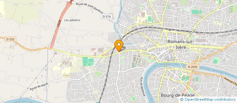 localisation de l'entreprise ASS CREAT DEVEL CTRE MED SOCIAL GERIATRI à ROMANS-SUR-ISERE