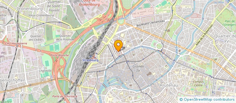 localisation de l'entreprise ASS CREATEUR ENTREPRISE B RHIN à STRASBOURG