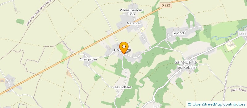 localisation de l'entreprise ASS CREATION DANSE  SAINT-DENIS-LES-REBAIS