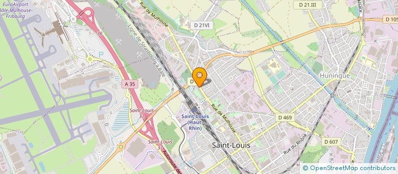 localisation de l'entreprise ASS CREATION INSERTION FORMATION EMPLOI à SAINT-LOUIS