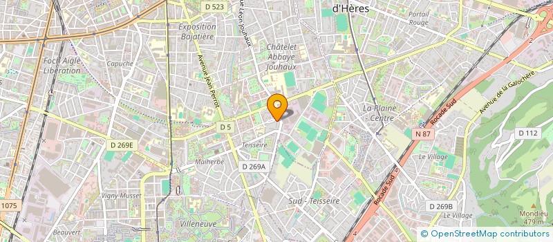 localisation de l'entreprise ASS CREATION PARTAGE FEMININ  GRENOBLE