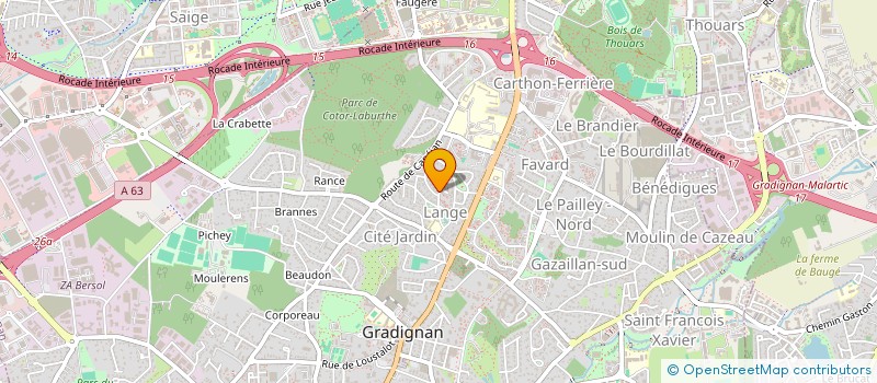 localisation de l'entreprise ASS CREATION RECHER INTERPR MUSIQUES ACT  GRADIGNAN