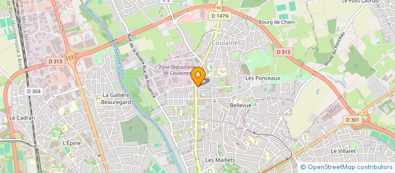 localisation de l'entreprise ASS CREAVISU.COM à COULAINES