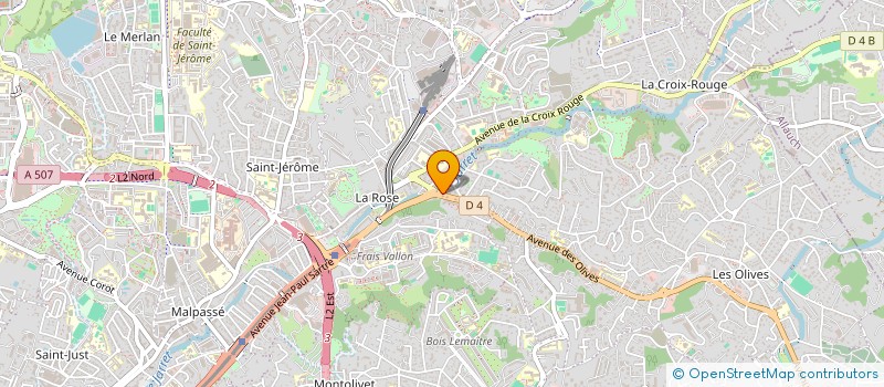 localisation de l'entreprise ASS CRECHE MULTI ACCUEIL DE LA ROSE à MARSEILLE