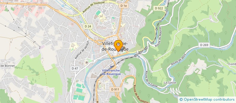 localisation de l'entreprise ASS CRECHE PARENTALE L'ILE AUX TRESORS à VILLEFRANCHE-DE-ROUERGUE