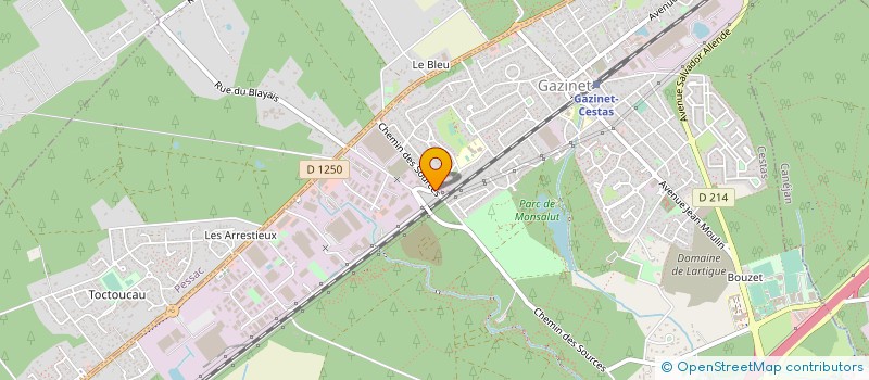 localisation de l'entreprise ASS CRECHE PARENTALE LES P'TITS FUTES à CESTAS
