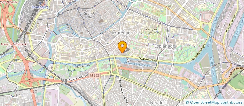 localisation de l'entreprise ASS CRESUS ALSACE à STRASBOURG