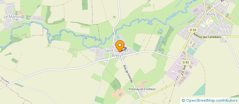 localisation de l'entreprise ASS CREULLOISE ANIMATION PROMO PATRIMOINE  CREULLY SUR SEULLES