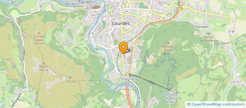 localisation de l'entreprise ASS CROATIE SOUTIEN ESPERANCE  LOURDES