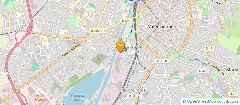 localisation de l'entreprise ASS CROIX MARINE à VALENCIENNES