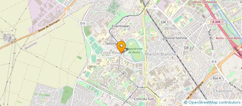 localisation de l'entreprise ASS CROIX ROUGE ANIMATI PROMOT  REIMS