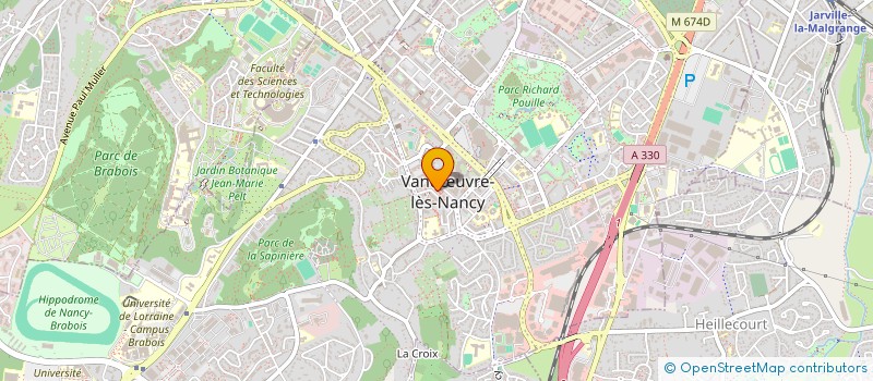 localisation de l'entreprise ASS CROQ'ESPACE à VANDŒUVRE-LES-NANCY