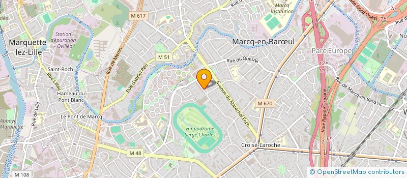 localisation de l'entreprise ASS CROQ'LAVIS à MARCQ-EN-BARŒUL
