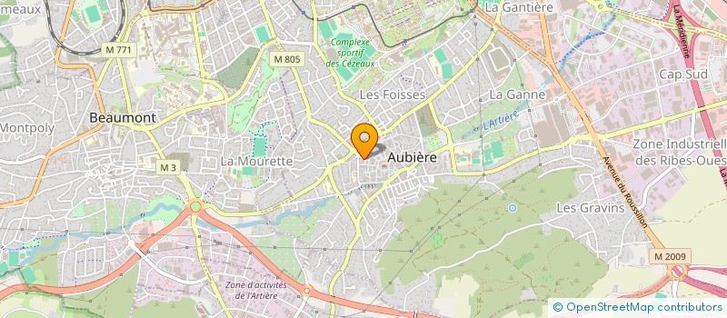 localisation de l'entreprise ASS CROQU'MUSIQUE à AUBIERE