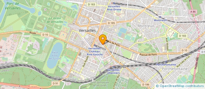 localisation de l'entreprise ASS  CSA LISTE P L TENAILLON à VERSAILLES