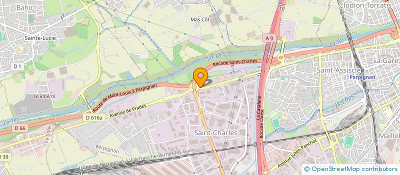 localisation de l'entreprise ASS CTE D ANIMATION DU PERPIGNAN BASKET à PERPIGNAN