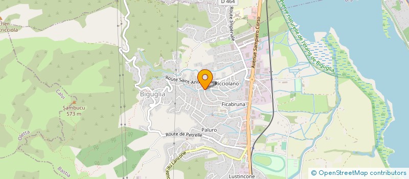 localisation de l'entreprise ASS CTE DEP DE TIR A L ARC DE HTE CORSE à BIGUGLIA