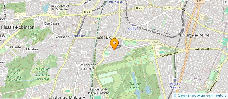 localisation de l'entreprise ASS CTRE AMITIES INTERNATIONALES à SCEAUX