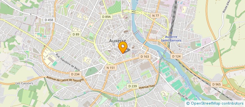 localisation de l'entreprise ASS CTRE AUXERROIS UNIVERSITE POUR TOUS à AUXERRE
