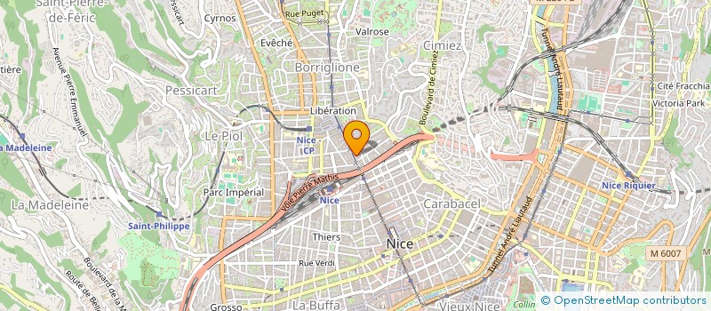 localisation de l'entreprise ASS CTRE COMMUNAUT HAREDI JOSEPH PARDO  NICE