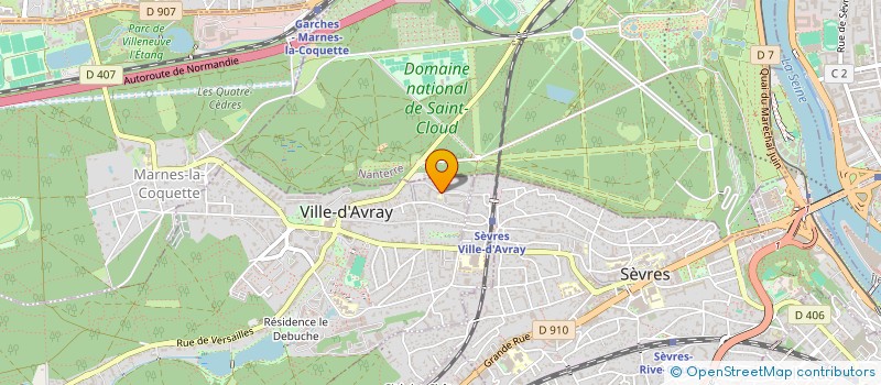 localisation de l'entreprise ASS CTRE D INTERV DYNAMIQ EDUC à VILLE-D'AVRAY