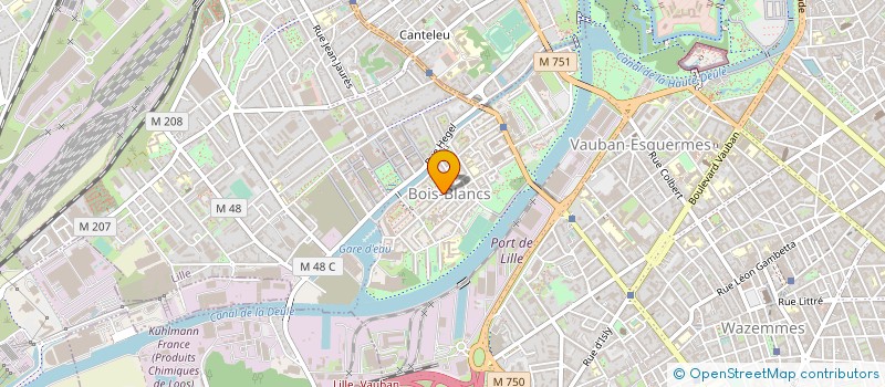 localisation de l'entreprise ASS CTRE DE SOINS EUGENIE SMET à LILLE