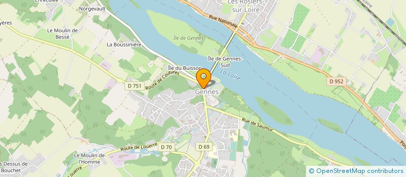 localisation de l'entreprise ASS CTRE FORMAT PROMOT MAISON FAMIL RURA à GENNES-VAL-DE-LOIRE