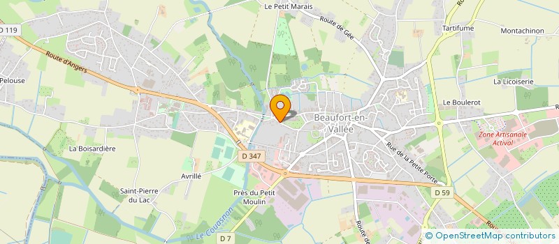 localisation de l'entreprise ASS CTRE INFORMATION COORDINATION GERONT à BEAUFORT-EN-ANJOU