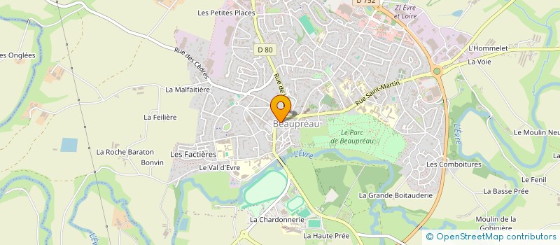 localisation de l'entreprise ASS CTRE MAUGES INSERT SOLIDAIRE ECON à BEAUPREAU-EN-MAUGES