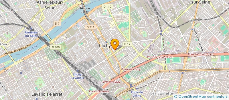 localisation de l'entreprise ASS CTRE PARLMTAIRE POUR LA COOP INTERN à CLICHY