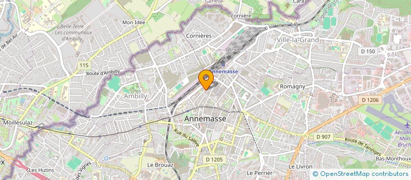 localisation de l'entreprise ASS CTRE RECREATIF ET CULTUREL ESPAGNOL à ANNEMASSE