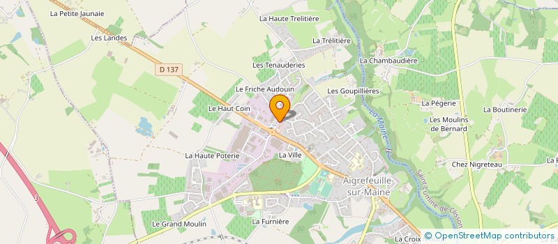 localisation de l'entreprise ASS CTRE SOINS INFIRM REG AIGREFEUILLE à AIGREFEUILLE-SUR-MAINE