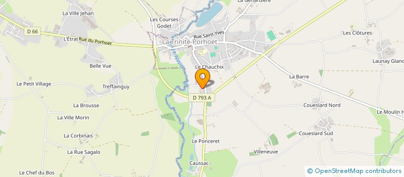 localisation de l'entreprise ASS CTRE SOINS TRINITE PORHOET  LA TRINITE-PORHOET