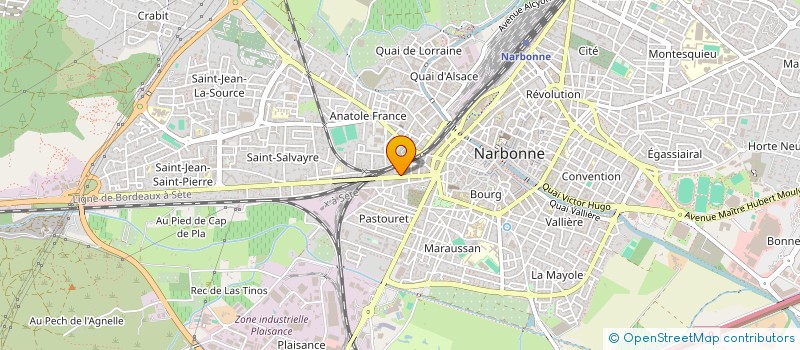 localisation de l'entreprise ASS. CULT. BIENF. VILLE DE NARBONNE à NARBONNE