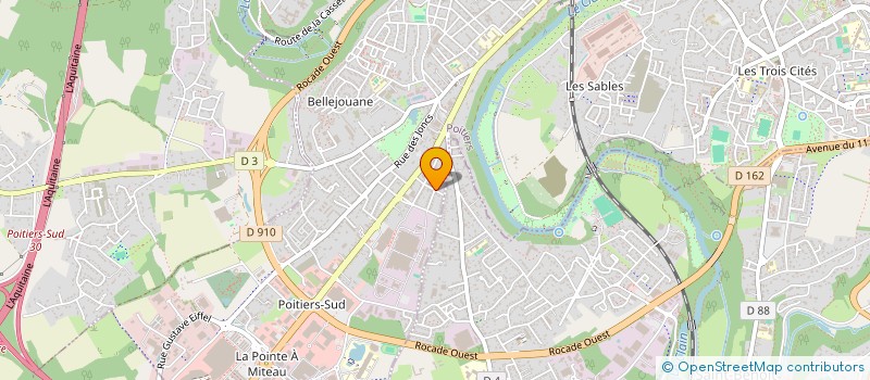 localisation de l'entreprise ASS CULT EGLISE ADVENTISTE 7EME JOUR  POITIERS