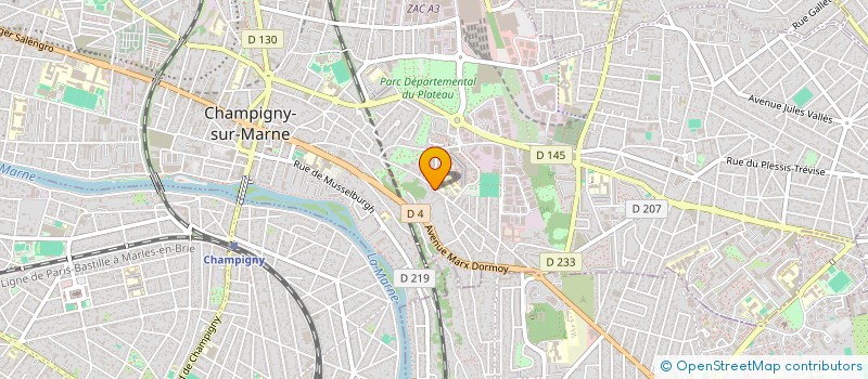 localisation de l'entreprise ASS CULT ET TALENTS ECHANG UNIV REAL SOL à CHAMPIGNY-SUR-MARNE