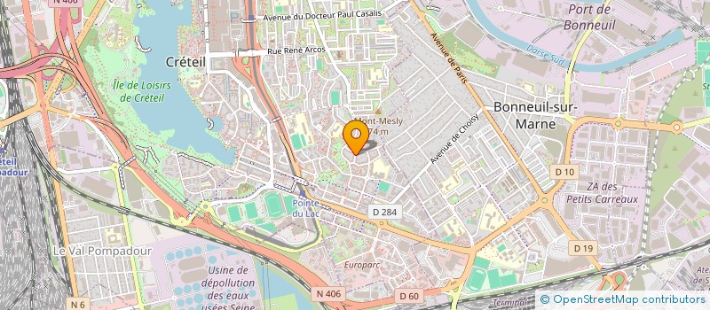 localisation de l'entreprise ASS CULT RESSORTISSANT ANTILLO GUYANNAIS  CRETEIL