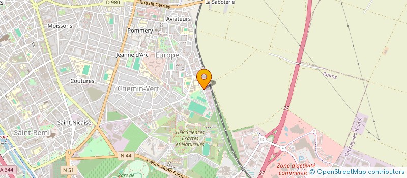 localisation de l'entreprise ASS CULT SPORTIVE FOLKLORIQUE PORTUGAISE  REIMS