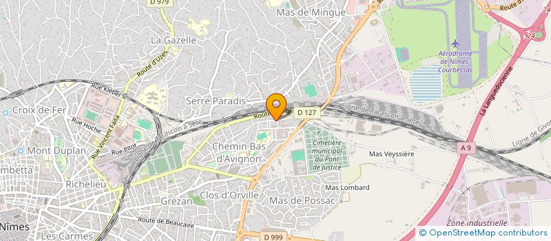 localisation de l'entreprise ASS CULTE ET CULTUR DU CHE BAS D AVIGNON  NIMES