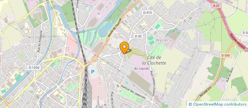 localisation de l'entreprise ASS CULTU MUSULMANE MAROC MOSQUEE BILAL  WAZIERS